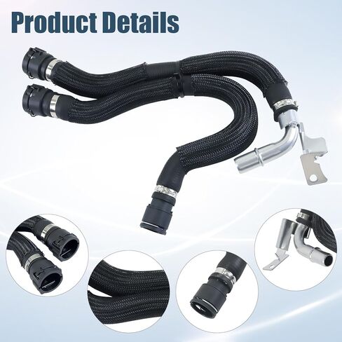 68197197AB خرطوم سخان HVAC، إمداد سخان تكييف الهواء وخرطوم العودة المتوافق مع دودج دارت 2013-2016، استبدل 55111481AD 55111480AC 55111480AD 55111481AC طقم خرطوم سخان HVAC in Saudi Arabia