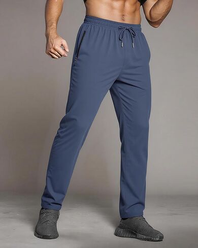 Men's Athletic Sweatpants, Soft and Lightweight Training Pants with Pockets for Running in Saudi Arabia