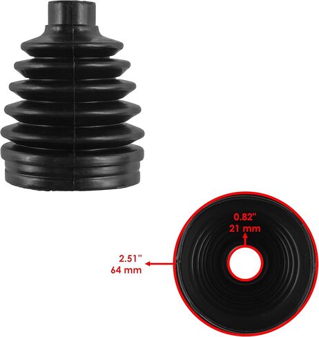 Caltric Rear Axle Outer Inner Cv Boot Kit Compatible with Polaris Ranger 800 6X6 Efi 2011-2016 in Saudi Arabia