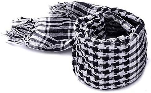 الرجال النساء الشتاء العسكرية يندبروف وشاح مسلم الحجاب شماغ التكتيكي شال العربية كوفية القطن in Kuwait