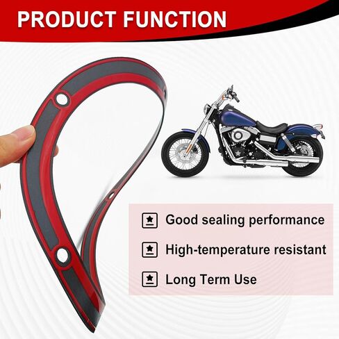 حشية غطاء ديربي ذات 5 فتحات مزدوجة متوافقة مع Harley Touring Dyna Fatboy Electra Softail Glide FXD 1999-2016 استبدال #25416-99X (قطعة واحدة) in Saudi Arabia