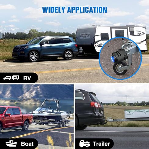 Nilight 2-5/16" Trailer Lock Heavy Duty Anti-Theft Trailer Hitch Locks Fit for 2 5/16 Inch Ball Coupler Safety Chains Trailer Tongue Lock Set with Key Pry-Resistant Brass Core for Trailer Boat RV in Saudi Arabia