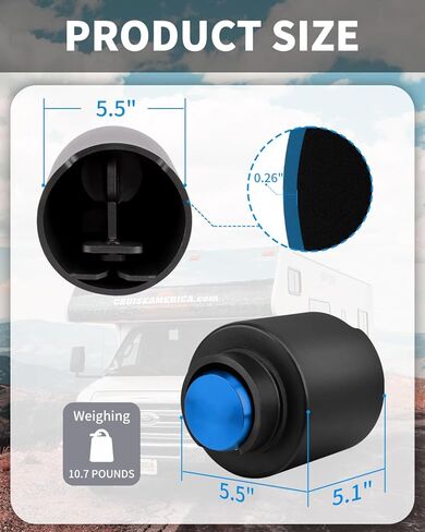 Trailer Lock Fits 2-5/16 lnch Couplers, Heavy-Duty Steel Coupler Lock with Waterproof Shield, Anti-Theft & Anti-Corrosion for RV, Pickup, Boat, Cargo in Saudi Arabia