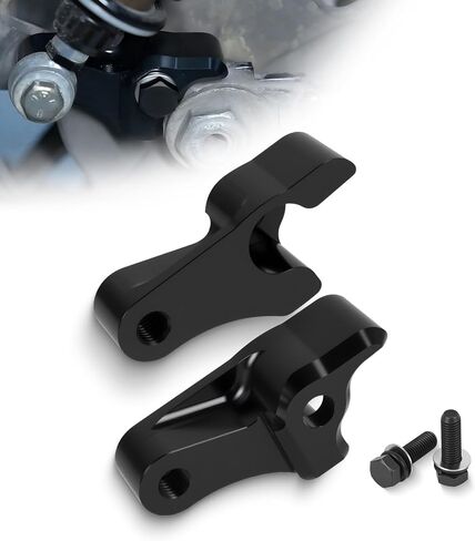 1 Inch Lowering Blocks Kit for 2002-2025 Harley Davidson, Rear Slam Lowering Blocks Kit for Touring Street Glide, Road King, Electra Glide, Road Glide, Ultra Limited, CVO Limited (Black) in Saudi Arabia