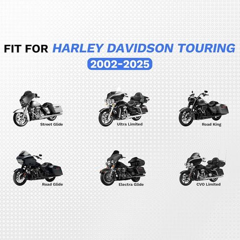 1 Inch Lowering Blocks Kit for 2002-2025 Harley Davidson, Rear Slam Lowering Blocks Kit for Touring Street Glide, Road King, Electra Glide, Road Glide, Ultra Limited, CVO Limited (Black) in Saudi Arabia