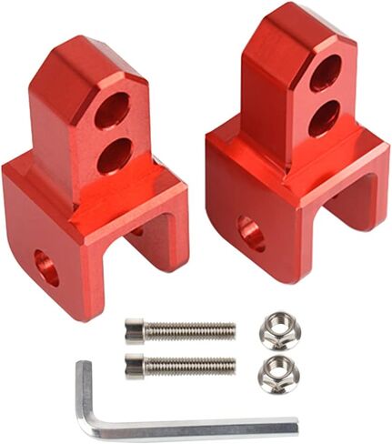 M10 Universal Motorcycle Rear Socks Extenders Rear Chasis Suspension Extension Damper Shock Absorption Heightening Adapter Clevis Compatible with Motorbike Dirt Bike ATV Red (2 Pcs) in Kuwait