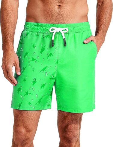 Men’s Swim Trunks Water-Reveal Print Quick-Dry Waterproof Beach Shorts Compression Liner, S-XXL in Saudi Arabia