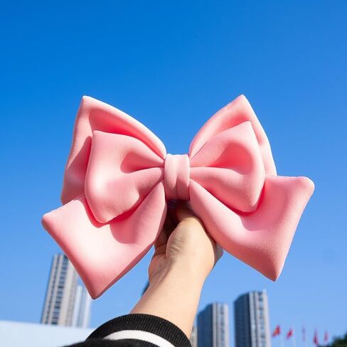 اكسسوارات السيارات القوس الوردي للسيارة للنساء، ديكور خارجي لطيف يناسب جميع الموديلات، يعزز الهدية لمعلمة الأم الأخت in Saudi Arabia