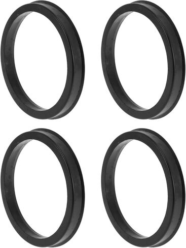87.1mm to 74.1mm Car Wheel Hub Centric Rings Black Polycarbonate Wheels Center Shaft Shock Absorbing Hubrings 4 Pcs in Saudi Arabia