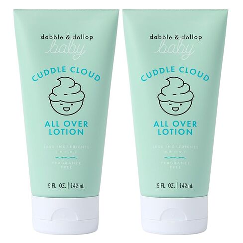Dabble & Dollop Baby All Over Lotion - Fragrance-Free Baby Moisturizer for Sensitive Skin, Lightweight Hydrating Baby Cream for Newborns & Eczema-Prone Skin (5 fl oz) in Saudi Arabia