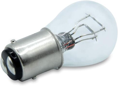 Technical Precision Replacement for Tungsram 1078 Light Bulb 21W 24V S8 Indicator Bulb - S8 Automotive Incandescent Lamps - BAY15D Base - Clear Finish - 2 Pack in Kuwait
