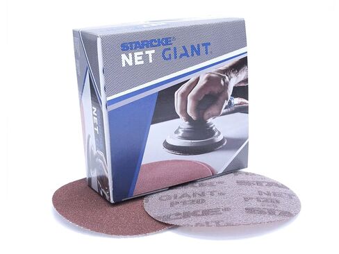 Starcke Premium Net Giant Discs - Hook And Loop - Aluminum Oxide Mesh Screen - For Wood, Auto Body Repair, Marine, Paint, Primer, Metal, Plastics, Fiberglass, Composites (6 Inch - 50 Pack, 800 Grit) in Saudi Arabia
