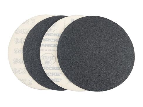 Starcke Premium 9 Inch Hook and Loop Grip Sanding Discs (25, 100 Grit) - No Hole Black Silicon Carbide - For Stone, Metal, Wood Floor, Auto Body Repair, Paint, And Plastics in Saudi Arabia