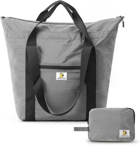 حقيبة سفر قابلة للطي، حقيبة سفر خفيفة الوزن سعة 26 لترًا لعطلة نهاية الأسبوع، حقيبة حمل ثانية قابلة للتوسيع للسفر والتسوق، حقيبة أغراض شخصية مقاومة للماء، أزرق ضبابي in Kuwait