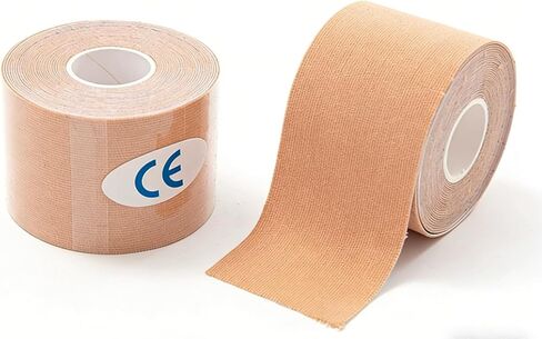 2 Pcs Boob Tape for Breast Lift - BoobTape with 10 Pcs Pasties,Body Tape for Women Invisible Breast Bra Tape (6 * 6) Beige in Saudi Arabia