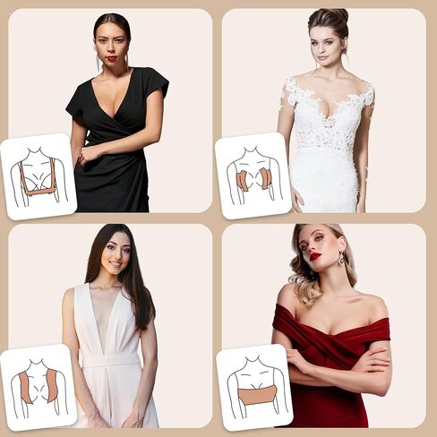 2 Pcs Boob Tape for Breast Lift - BoobTape with 10 Pcs Pasties,Body Tape for Women Invisible Breast Bra Tape (6 * 6) Beige in Saudi Arabia