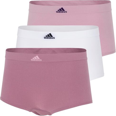 ملابس داخلية نسائية من adidas بدون خياطة متعددة القطع، Wonder Orchid Fishnet/White/Wonder Mauve، Small in Saudi Arabia
