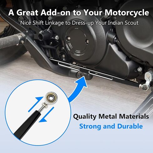 Black Slotted Style Motorcycle Shift Linkage Gear Shifter Rod Linkage for Indian Scouts Hussar Bobber and Scout Sixty 2025+ Shift Accessories in Saudi Arabia