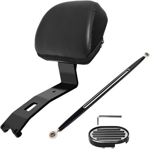 لملحقات مقعد Bobber Solo لعام 2025، حزم مسند ظهر السائق المبطنة مع وصلة نقل مشقوقة بفتحة واحدة وغطاء دواسة فرامل أكبر ممتدة من الكروم in Saudi Arabia