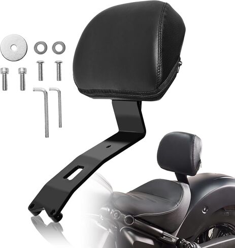 لملحقات مقعد Bobber Solo لعام 2025، حزم مسند ظهر السائق المبطنة مع وصلة نقل مشقوقة بفتحة واحدة وغطاء دواسة فرامل أكبر ممتدة من الكروم in Saudi Arabia