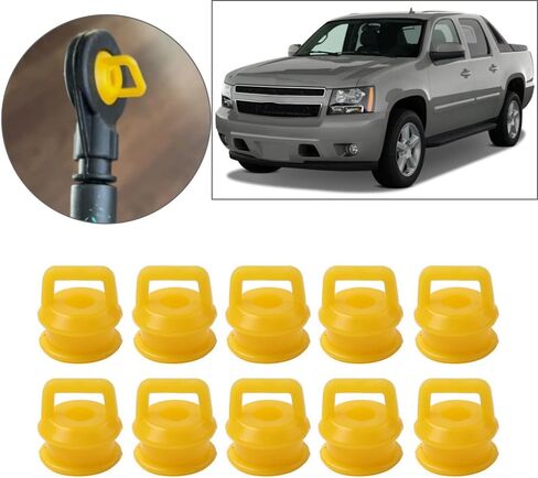 Lirun 10 Pcs 15276979 Rubber Transmission Shift Linkage Cable Bushings Shifter Linkage Bushing Rep Kit Yellow For Buick ENCLAVE 2008-2015, For Buick LACROSSE 2007-2009 in Saudi Arabia