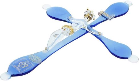 GlassOfVenice Murano Glass Elegant Cross Wall Crucifix in Kuwait