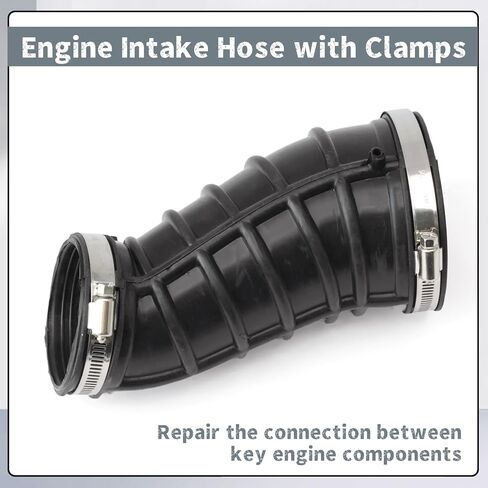 696-065 خرطوم أنبوب مدخل نظيف للمحرك مع مشابك متوافقة مع Ford F-250 F-350 F-450 F-550 Super Duty 1999-2003 بديل للرحلة 2000-2003 7.3L V8 استبدال الأنابيب 696065 F81Z9C681BA in Kuwait