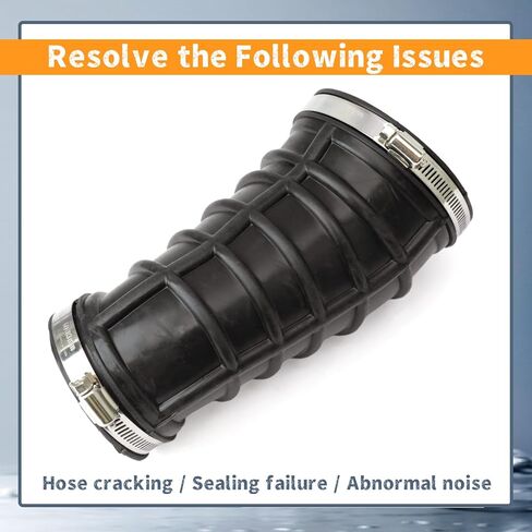 696-065 خرطوم أنبوب مدخل نظيف للمحرك مع مشابك متوافقة مع Ford F-250 F-350 F-450 F-550 Super Duty 1999-2003 بديل للرحلة 2000-2003 7.3L V8 استبدال الأنابيب 696065 F81Z9C681BA in Kuwait
