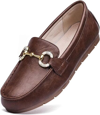 Women's Knit Slip On Loafers - Breathable Mesh Flats with Memory Foam Insole & Arch Support, Non-Slip Comfortable Shoes for Work Office Commute, Driving, Casual Daily Walking (Wide Foot Friendly) in Kuwait