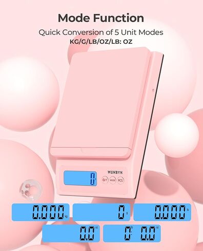 MUNBYN Bluetooth Thermal Label Printer 941B+Pink Shipping Labels+Purple Label Holder+Shipping Scale, Accurate 66lb/0.1oz Postal Scale with Sweet Pink Style in Saudi Arabia