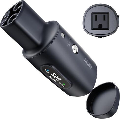 محول NACS V2L-مركبة لتحميل محول لعام 2025+Ioniq 5/6/9، 2026+Kia EV3/5/6/9، 2025+Genesis (يتطلب مدخل V2L+NACS)، قفل أمان، شاشة LED، طاقة للتخييم والرحلات والطوارئ وما إلى ذلك. in Kuwait