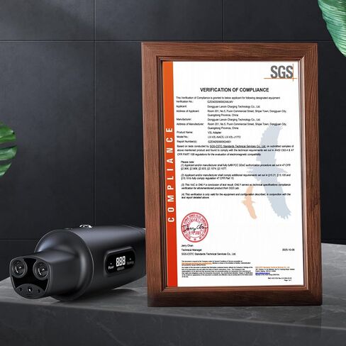 محول NACS V2L-مركبة لتحميل محول لعام 2025+Ioniq 5/6/9، 2026+Kia EV3/5/6/9، 2025+Genesis (يتطلب مدخل V2L+NACS)، قفل أمان، شاشة LED، طاقة للتخييم والرحلات والطوارئ وما إلى ذلك. in Kuwait