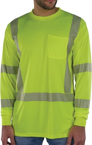 تي شيرت Ergodyne للكبار من الجنسين Glowear 8370 Performance Hi-vis بأكمام طويلة - النوع R، الفئة 3 in Saudi Arabia