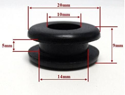 Rubber Grommets for Motorcycle Fairings Set of 10 Compatible with Yamaha Honda Kawasaki Suzuki in Kuwait