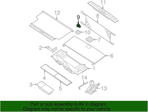 Nissan 84937-ZS31A Cargo Net Hook in Saudi Arabia