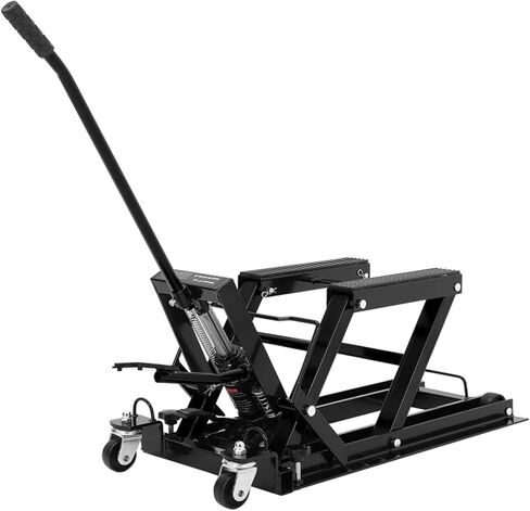 Hydraulic Motorcycle Lift Jack, Heavy-Duty Pedal Jack with Thickened Rubber Pad, Adjustable Height, 1500Lb, Non-Slip Platform, Car Maintenance Tool in Saudi Arabia