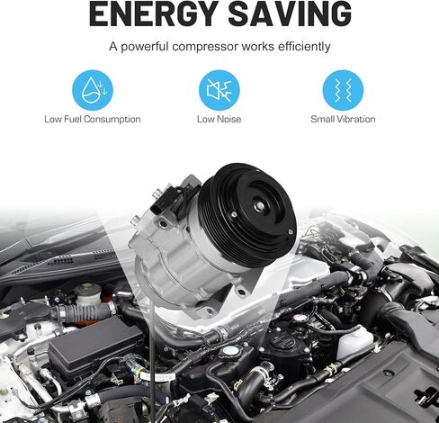 ضاغط تكييف هواء جديد مع قابض لفورد إكسبيديشن F150 2007-2014، F250 F350 Super Duty 2008-2010، لينكولن نافيجيتور 2007-2014 5.4L 6.2L 6.4L 6.8L، لفورد لوبو 4.6 5.4L 6.2L 01-14 in Kuwait
