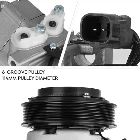 ضاغط تكييف هواء جديد مع قابض لفورد إكسبيديشن F150 2007-2014، F250 F350 Super Duty 2008-2010، لينكولن نافيجيتور 2007-2014 5.4L 6.2L 6.4L 6.8L، لفورد لوبو 4.6 5.4L 6.2L 01-14 in Kuwait