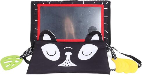 Baby Mirror, Foldable Cloth Book with Crinkle Paper for Cognitive Development with Polyester Material for Infants in Kuwait