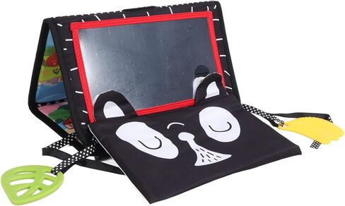 Baby Mirror, Foldable Cloth Book with Crinkle Paper for Cognitive Development with Polyester Material for Infants in Kuwait