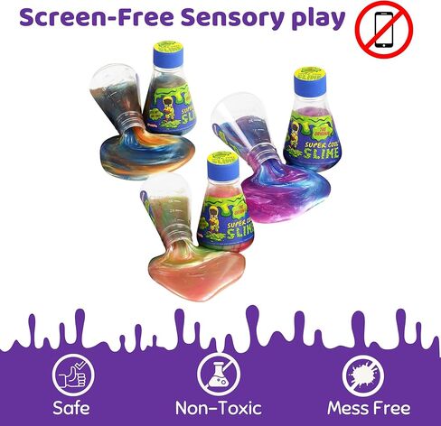 The Original Slime - Pack of 3 Cool Holographic Slimes for Birthday Parties and Events for Kids, Girls and Boys in Kuwait
