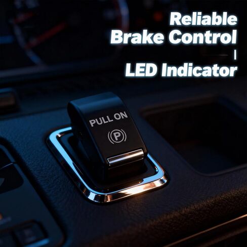 Lookdyoo Electronic Parking Brake Switch Dash Emergency Handbrake Button Control FL3T2B623BAW FL3T-2B623-BAW Chrome Compatible with Ford F150 Expedition Lincoln MKC Nautilus MKX MKZ Continental in Kuwait