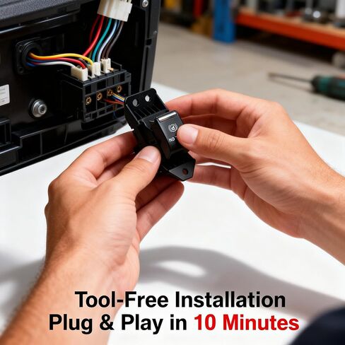 Lookdyoo Electronic Parking Brake Switch Dash Emergency Handbrake Button Control FL3T2B623BAW FL3T-2B623-BAW Chrome Compatible with Ford F150 Expedition Lincoln MKC Nautilus MKX MKZ Continental in Kuwait