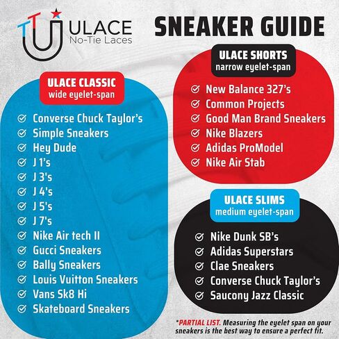 أربطة أحذية U-Lace uLace الكلاسيكية بدون رباط - أربطة أحذية مرنة للأحذية الرياضية وأحذية الجري - قابلة للتمدد، منسوجة لتوفير الراحة - سهلة التركيب وملاءمة مريحة - حزمة حزمة، 14 رباط أبيض و14 رباط أسود in Kuwait