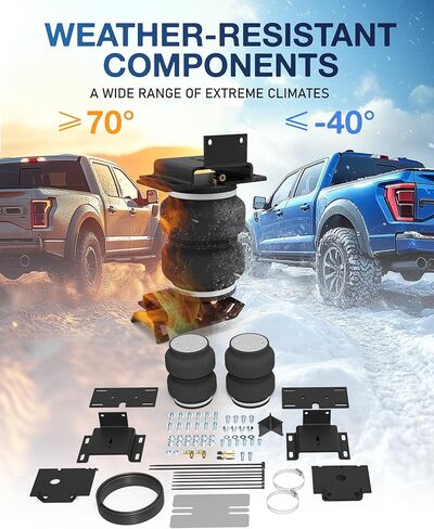 TOPICK Rear Air Bags Suspension Kit for 2009-2024 DODGE Ram 1500 Truck Towing, 5,000 LBS of Load Leveling Capacity, Replacement for Air Lift 57365 Ride Rite Airbags for Trucks Suspension Kit in Kuwait