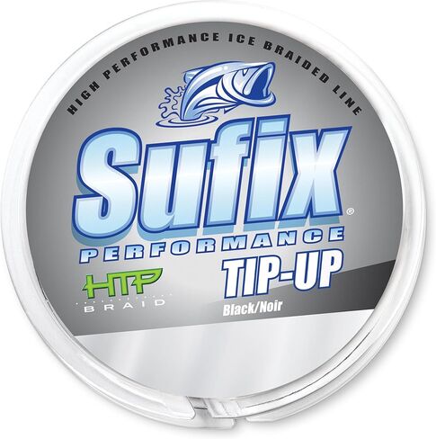Sufix Performance 50-Yards Spool Size Tip Up Ice Braid Line (Black, 15-Pound) in Saudi Arabia