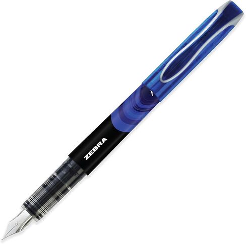 Zebra Fuente Pen - Disposable Fountain Pens - Pack of 6 - Blue Ink - In Zebra Envelope Gift Packaging in Saudi Arabia