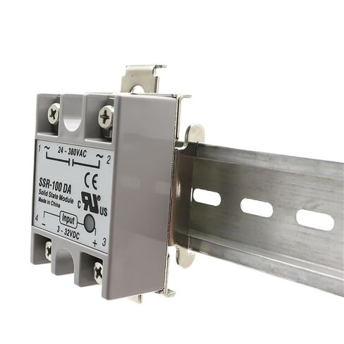 1 قطعة مرحلة واحدة SSR 40DA 25DA AA DD 35 مللي متر DIN السكك الحديدية الثابتة الحالة الصلبة التتابع كليب المشبك R99-12 التبديلات تصاعد قوس مشبك in Saudi Arabia
