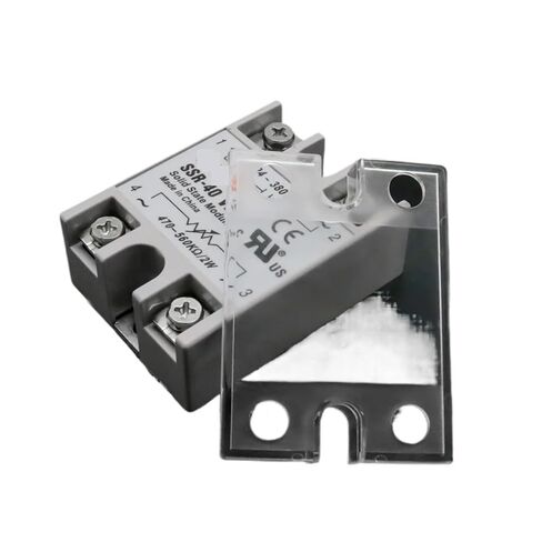 Universal Plastic Transparent Protection of Solid State Relay Front Cover Stand Suitable for SSR10A 25A 40A 60ADC-DC AC-AC DC-AC in Saudi Arabia