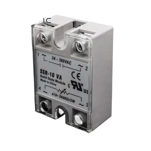 Universal Plastic Transparent Protection of Solid State Relay Front Cover Stand Suitable for SSR10A 25A 40A 60ADC-DC AC-AC DC-AC in Saudi Arabia